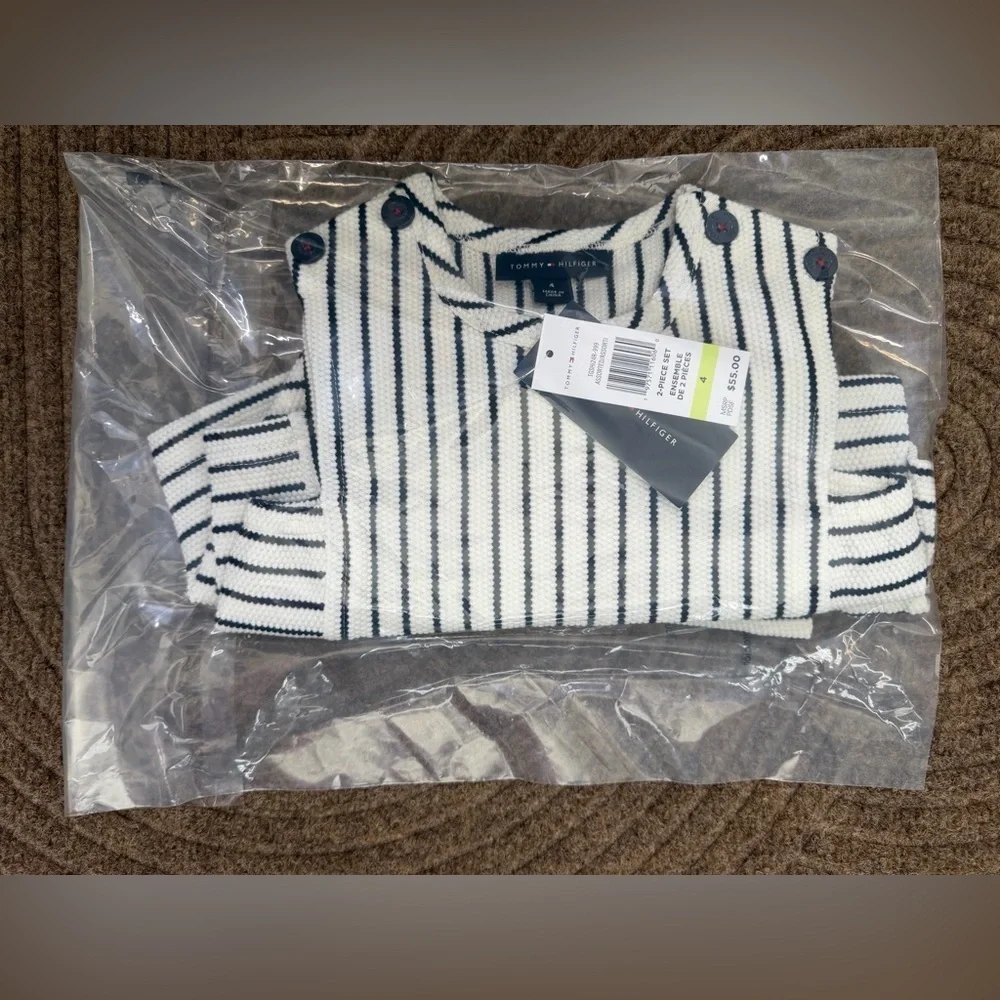 NWT Tommy Hilfiger Girl 4 Nantucket Nautical Set Americana Boat Retails $55 July